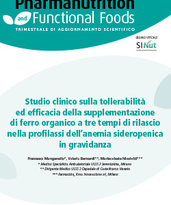 Studio clinico sulla tollerabilità ed efficacia della supplementazione di ferro organico