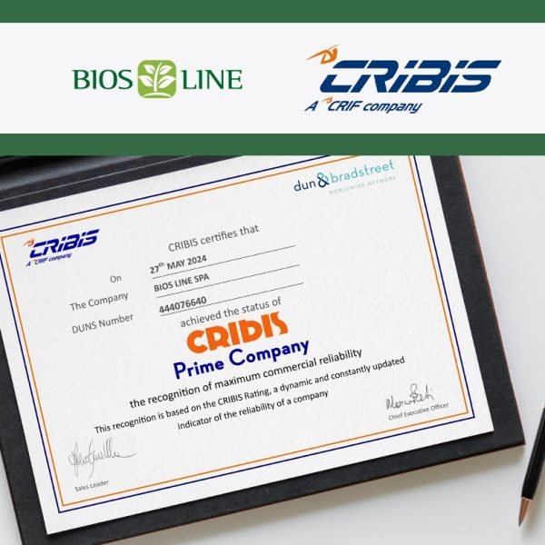 Bios Line receives CRIBIS Prime Company title