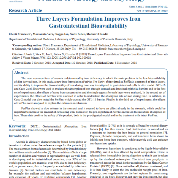 Principium FerPlus studio in vitro